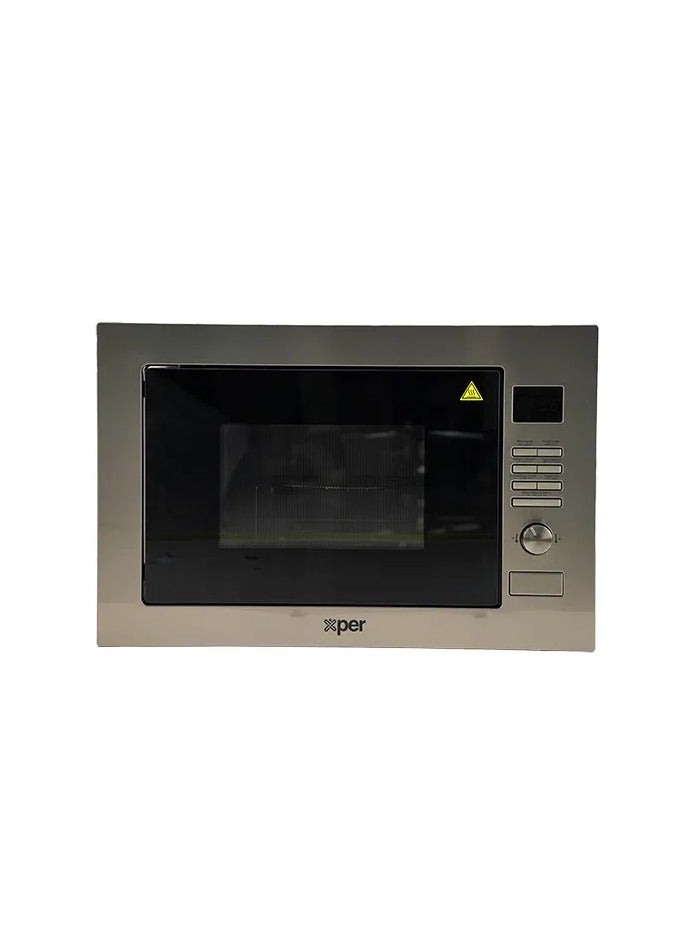 Xper Built-in Microwave, 30 Liters, 900 Watts, with Grill, Stainless Steel - XP30SBTMW - Image 2