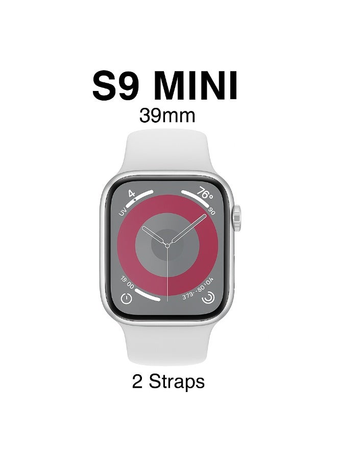 Digital Home Smart Watch Series 9 Full Screen with Wireless Charging Feature  Size 39 mm - Silver - Image 3