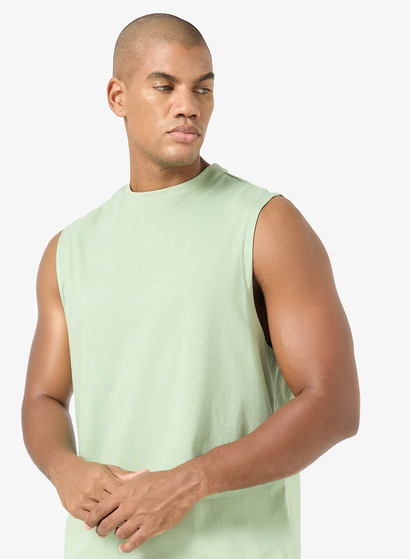 Seventy Five Basics  Oversized Drop Shoulder Vest for Men | Best Price UAE