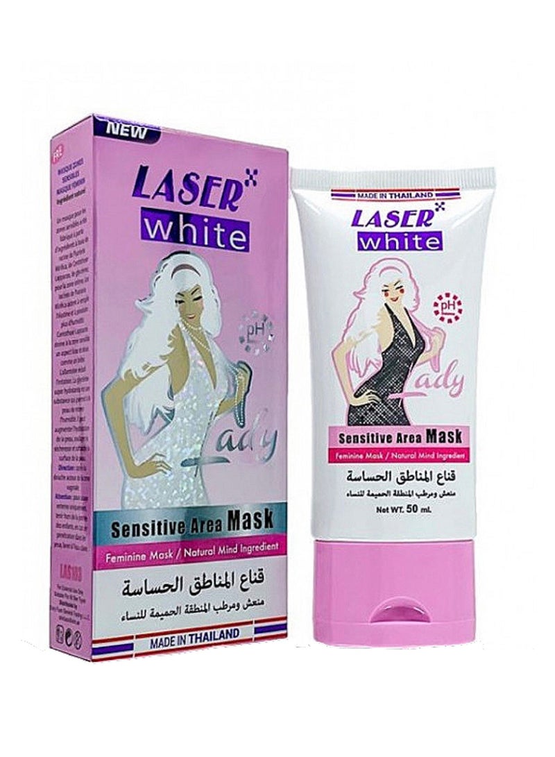 laser white Moisturizing And Refreshing Mask For Sensitive Areas 50 ml - Image 1