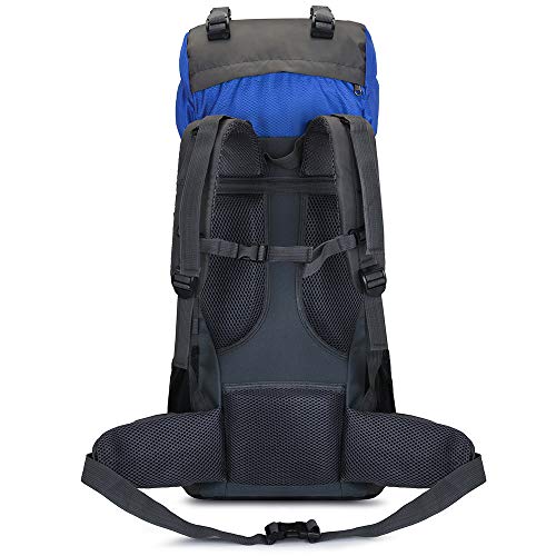 Bseash 60L Internal Frame Waterproof Hiking Camping Backpack with Rain Cover, Large Outdoor Sport Travel Daypack Rucksack - Image 3