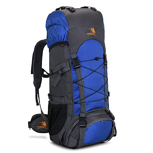 Bseash 60L Internal Frame Waterproof Hiking Camping Backpack with Rain Cover, Large Outdoor Sport Travel Daypack Rucksack - Image 1