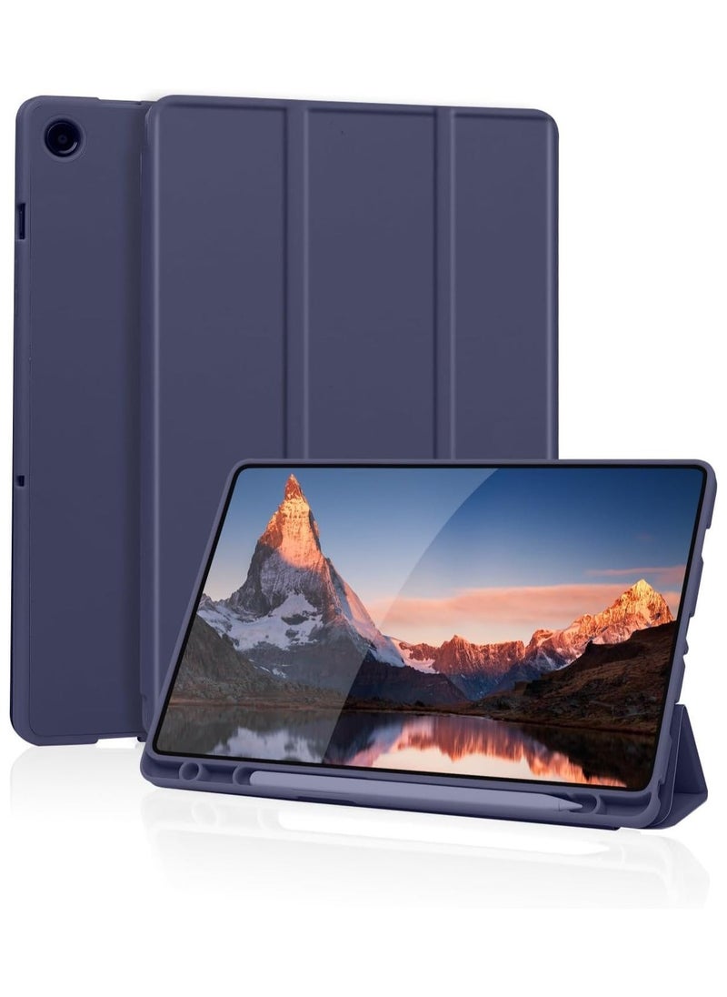 TIGER Case Compatible with Samsung Galaxy Tab A9 Plus 11 Inch 2023 (SM-X210/X216/X218) - Protective Case with Pen Holder, Trifold Stand, Auto Sleep/Wake for Samsung Tab A9+, Dark Blue - Image 1