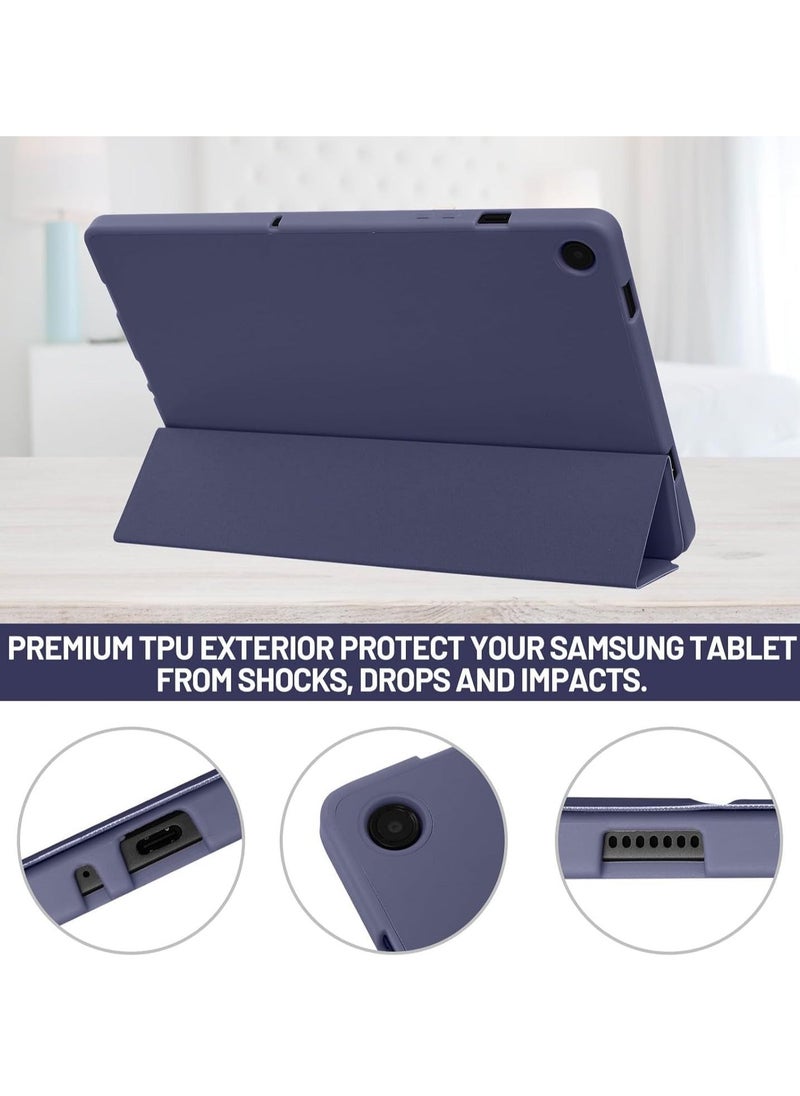 TIGER Case Compatible with Samsung Galaxy Tab A9 Plus 11 Inch 2023 (SM-X210/X216/X218) - Protective Case with Pen Holder, Trifold Stand, Auto Sleep/Wake for Samsung Tab A9+, Dark Blue - Image 4