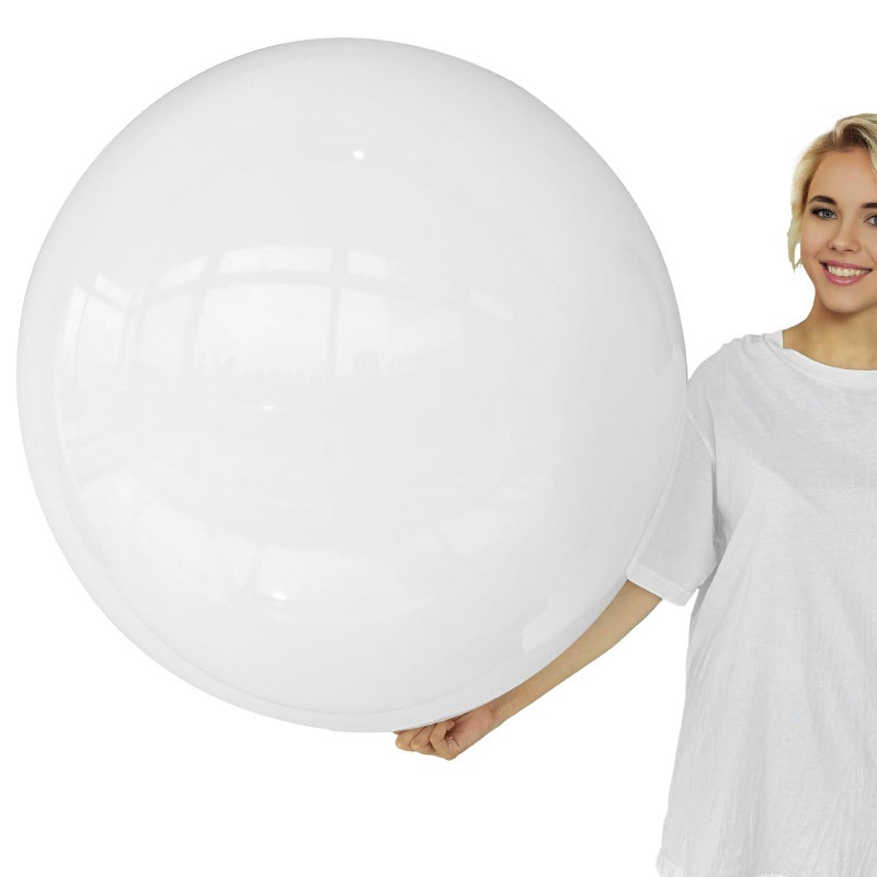 5 Pieces 36 Inch White Thick Latex Helium Balloons for Wedding Party Decor - Image 3
