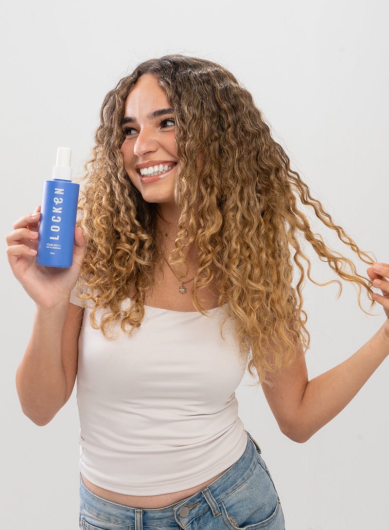 LOCKEN LEAVE-IN CONDITIONER – Hydrates, Detangles & Refreshes Hair – Lightweight, Non-Greasy Formula With Shea Butter & Jojoba – For All Hair Types (200ml)  - Image 2