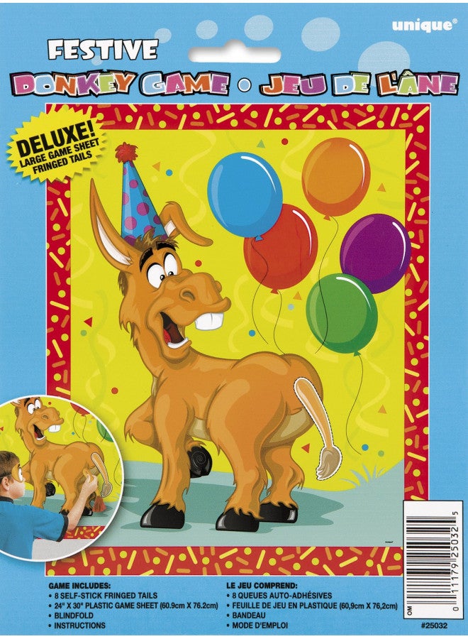 Unique Deluxe Pin the Tail on the Donkey Party Game - (Pack of 12) - Premium Quality Materials - Perfect for Kids and Adults - Image 4
