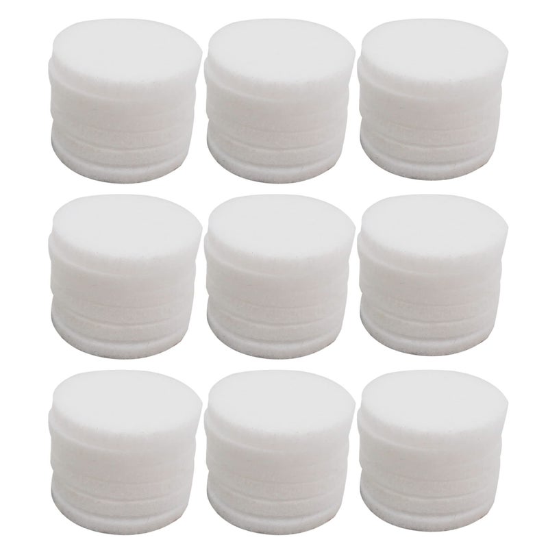 Julie Wang 100PCS 17mm Round Aromatherapy Refill Pads Electric Humidifier Diffuser Refill Pads Scented Oil Pads for Scent Ball Plugin Diffuser White