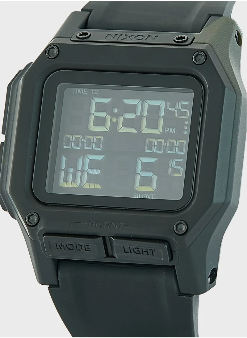 NIXON Regulus Silicone Strap Digital Watch