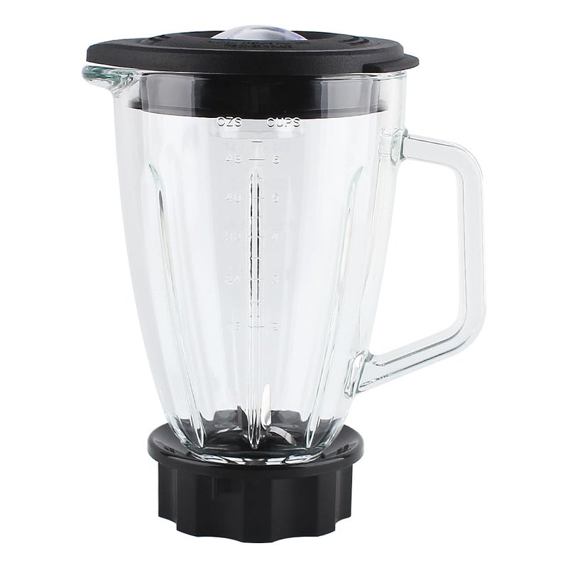 LMEI Replacement Parts 6-cups Glass Jar with Cross Blade and Collar,Compatible with Hamilton Beach Blenders 58147J, 58148,59149 - Image 1
