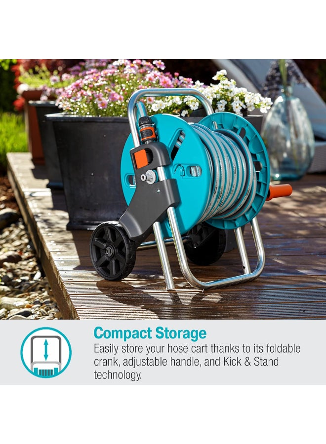 غاردينا كليفر رول إس مجموعة عربة خرطوم المياه للحماية من الصقيع متعددة الألوان 20 مترًا 18502-50 - Image 2