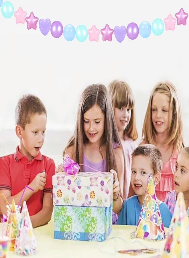 جوجوسو كرات GOGOSO Star Ball Pit، كرات بلاستيكية ملونة مقاومة للكسر وخالية من مادة BPA، مثالية للعب الأطفال الصغار، لتزيين حفلات الكريسماس، لافتة سوار صداقة عملاقة، حورية بحر مضيئة، 150 كرة مقاس 2.15 بوصة. - Image 4