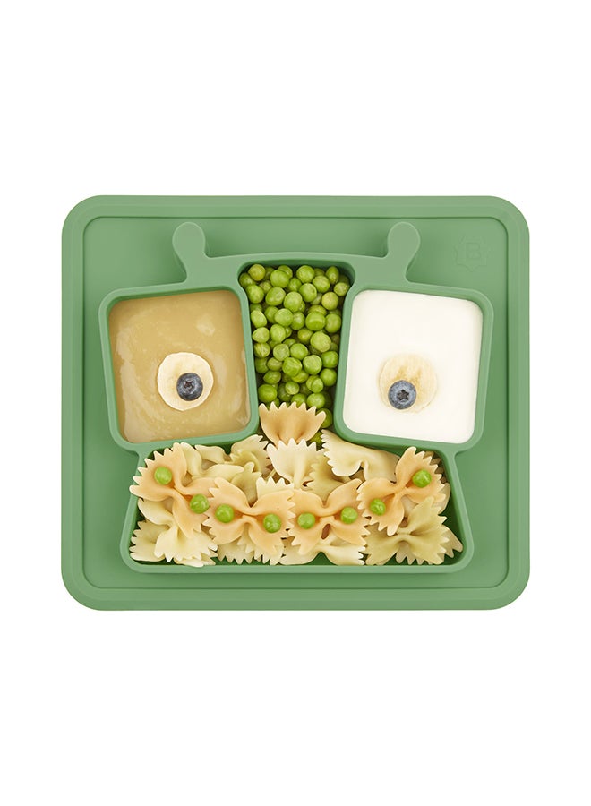 Badabulle Non-Slip Compartment Plate - Green - Image 2