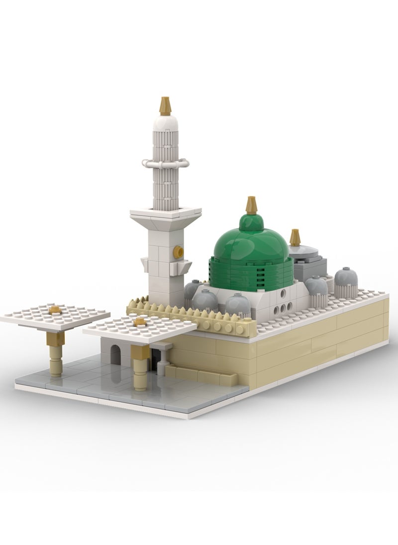 Muslim Blocks - MUSLIM BLOCKS Cubic Al Masjid An Nabawi 3D Puzzle - Islamic Building Blocks Set, Masjid Nabawi Model, Muslim Blocks, Great Mosque of Madina Mosque - Image 1