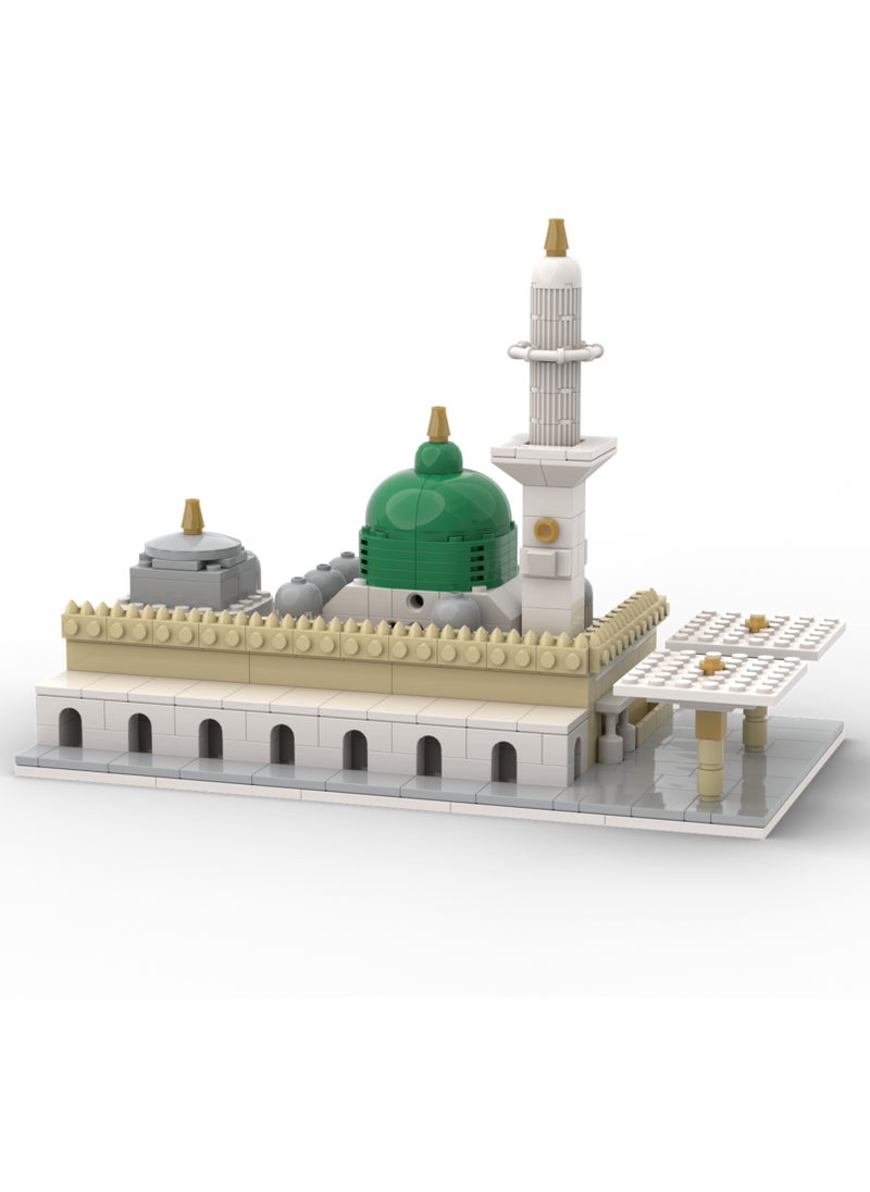 Muslim Blocks - MUSLIM BLOCKS Cubic Al Masjid An Nabawi 3D Puzzle - Islamic Building Blocks Set, Masjid Nabawi Model, Muslim Blocks, Great Mosque of Madina Mosque - Image 1