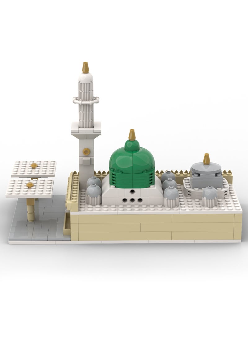 Muslim Blocks - MUSLIM BLOCKS Cubic Al Masjid An Nabawi 3D Puzzle - Islamic Building Blocks Set, Masjid Nabawi Model, Muslim Blocks, Great Mosque of Madina Mosque - Image 1