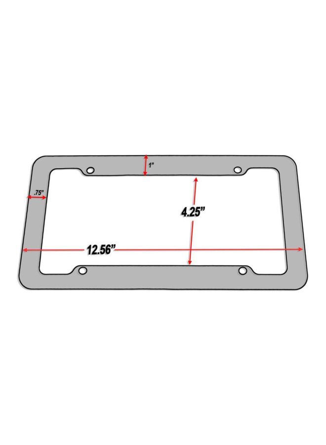 NIBEMINENT 2-Piece License Plate Frame With Screw Kits  - Image 4