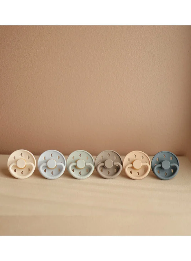 FRIGG Moon Phase Latex Pacifier, 0-6 Months, Size 1 - Portobello