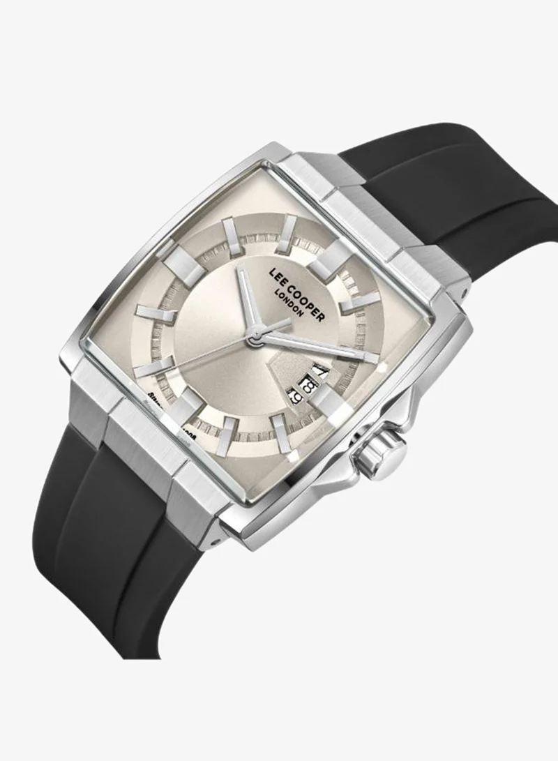 لي كوبر Men's Silicone DATE Watch LC08349.361 - 38X47 mm