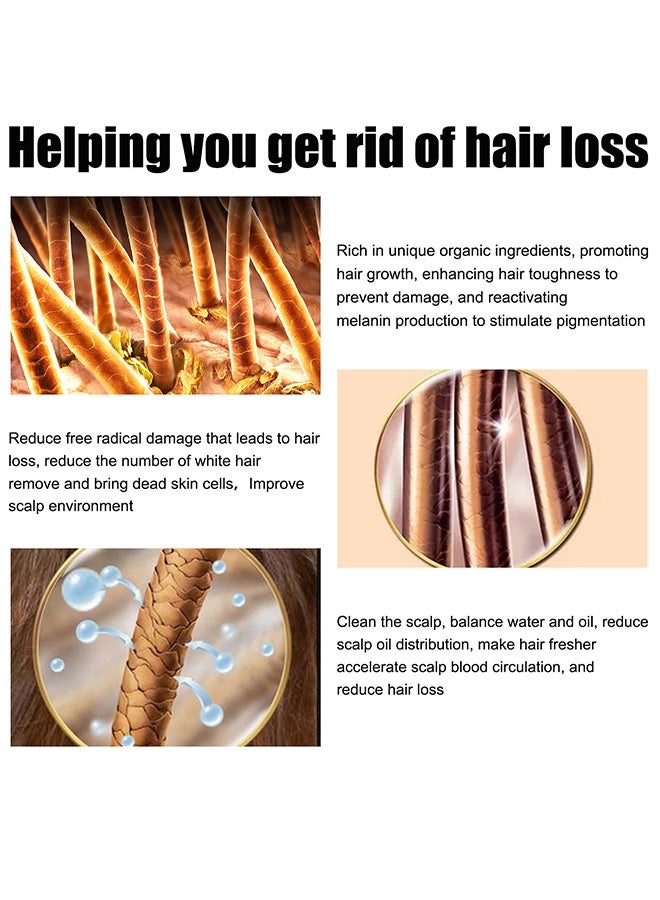 إيست مون زيت خلاصة الشعر ، زيت عطري ، عناية بالشعر لتعزيز نمو الشعر الصحي وتقليل التجعد للشعر الجاف الخفيف والتالف للرجال 30 مل - Image 3