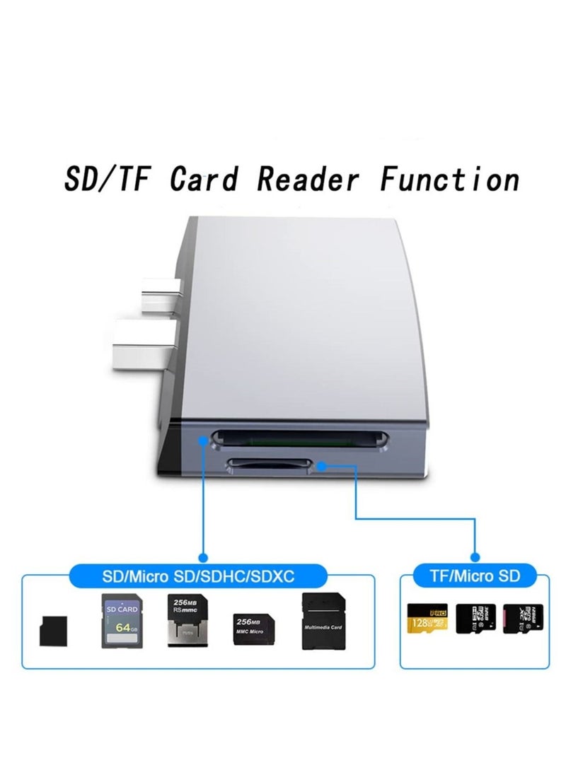 Generic - USB Hub Adapter for Surface Pro 4/5/6, 4K HDMI, USB 3.0 x 2, SD and TF Card Reader, Docking Station for Microsoft Surface Pro - Image 1