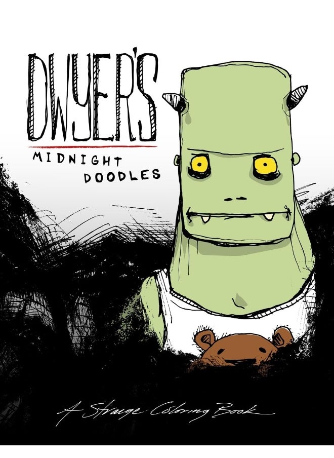 Dwyer's Midnight Doodles Adult Coloring Book: A strange coloring book  - Image 1
