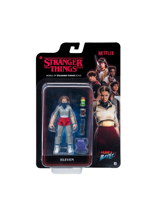 Stranger Things World of Core Collectible Figure 3.5-Inches Eleven with Accessories | Netflix Series | Action Figure | Character Figure Gift for Kids and Collectors - Image 1