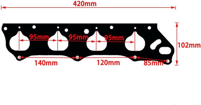 QASULER Thermal Intake Manifold Gasket for Acura Engines - Image 2