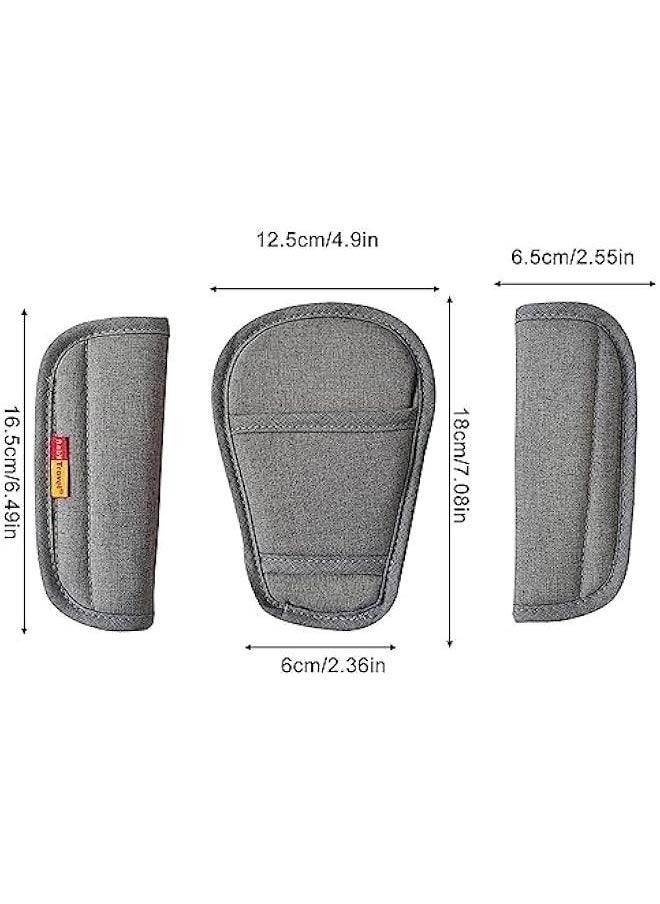Generic 3 Baby Pads Shoulder Strap and Crotch Set | Baby Stroller High Chair Car Seat Strap Covers, Soft Comfort Seat Belt Covers Cushion Suit for Toddler Infant and Children  - Image 5