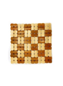 AL QADAH Eco-Friendly Bamboo Tableware Square 19cm Plates for Stylish and Sustainable Dining 