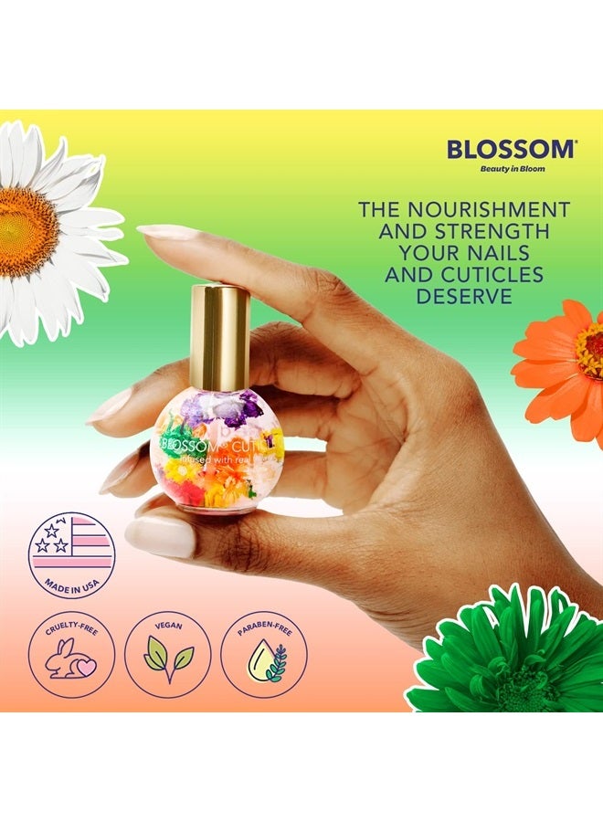 Blossom Hydrating, Moisturizing, Strengthening, Scented Cuticle Oil, Infused with Real Flowers, Made in USA, 0.42 fl. oz, Mandarin Orange (Cap Color May Vary) - Image 3