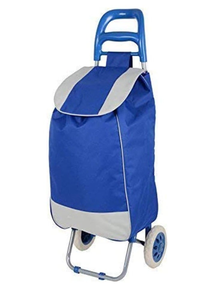 DubaiGallery Vegetable Fruit Grocery Foldable Shopping Trolley Bag Portable Shopping Cart Bag with Wheel  - Image 1