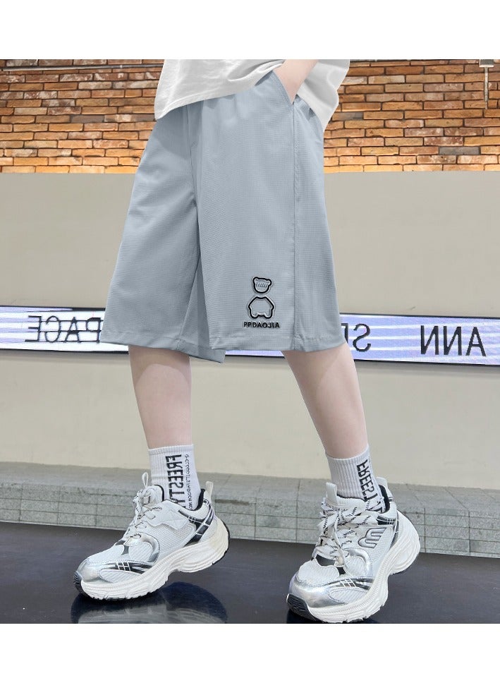 KUYING New Casual Ice Silk Quick Drying Children's Shorts