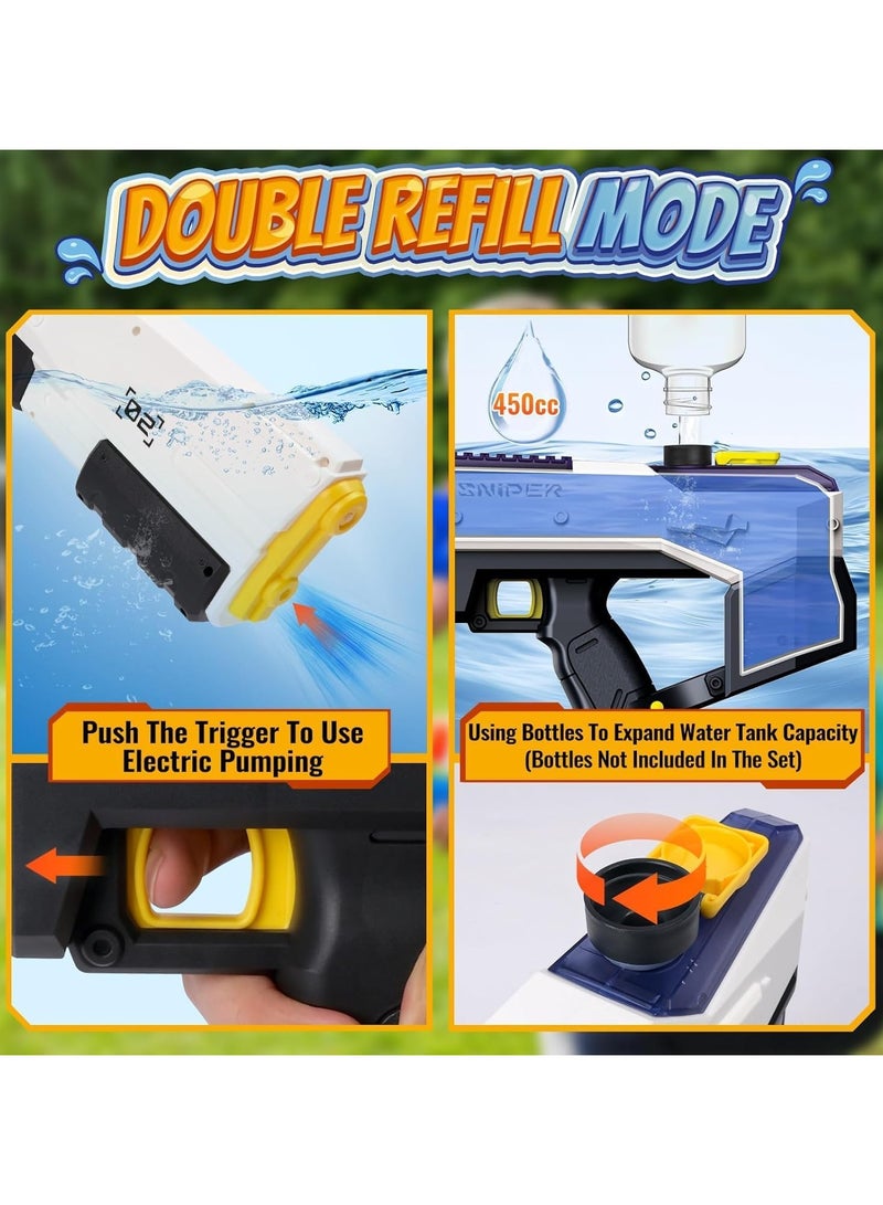 Electric Water Gun, Automatic Water gun Waterproof, 32-Foot Shooting Range and Battery Powered Water Gun,Pool Beach Outdoor Children's Squirt Toys  - Image 5