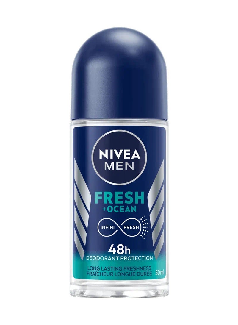 Nivea Men Deodorant Men Roll On Fresh Ocean 50ml - Image 1