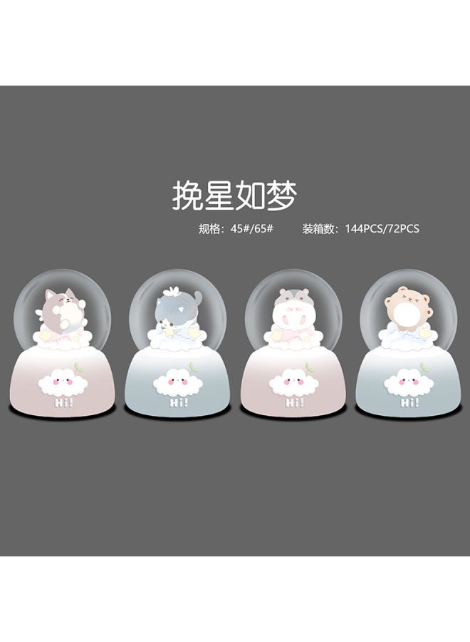 Trendy Internet-famous Crystal Ball Desktop Ornament Creative Trendy Toy Glowing Resin Craft