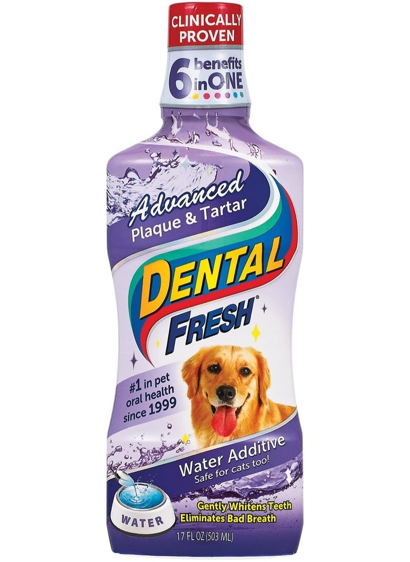 SynergyLabs Dental Fresh Water Additive - Original Formula for Dogs - (17 oz)  - Image 1