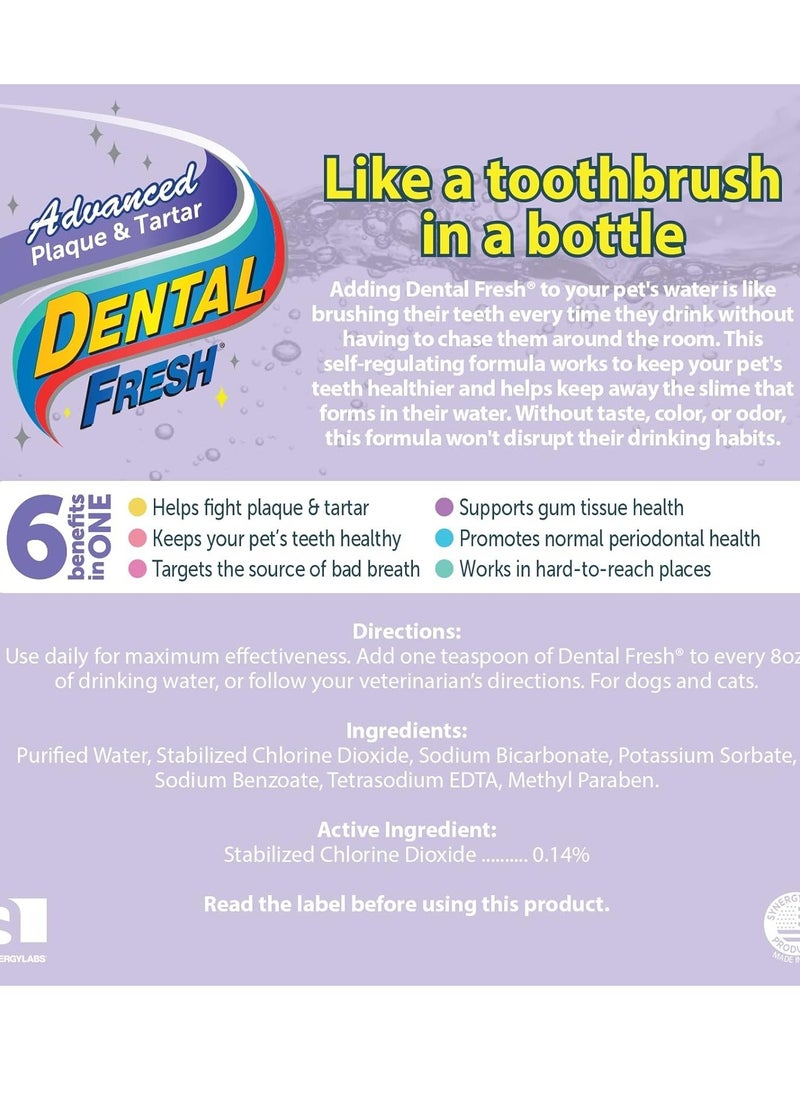 SynergyLabs Dental Fresh Water Additive - Original Formula for Dogs - (17 oz)  - Image 2