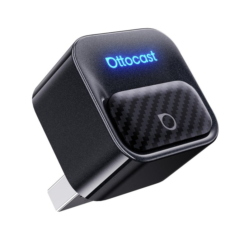 Ottocast Mini Core, 2026 Next-Gen Wireless CarPlay & Android Auto Adapter, WiFi 6 & Bluetooth 5.4 Ultra-Fast Connection, One-Touch Device Switching, Plug & Play, Auto Connect for iPhone & Android - Image 1