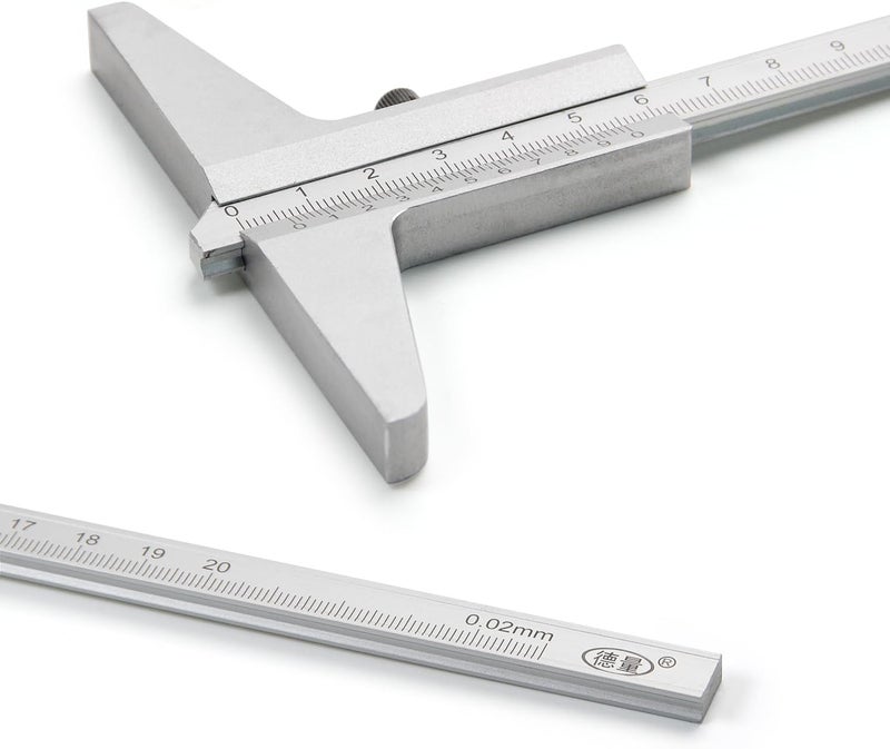 Utoolmart 0-200mm/7.9" Depth Vernier Caliper Micrometer Gauge Measuring Tool 0.02mm Resolution 1 Pcs - Image 3