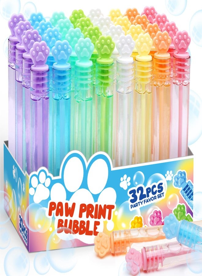 MAPIXO Paw Print Mini Bubble Wands, Cat Party Supplies, Puppy Dog Birthday Decoration, Party Favors for Kids Toddler, Prizes, Treasure Box Toys, Easter Pinata Goody Bag Stuffer, Valentines Gift for Girl Boy - Image 1