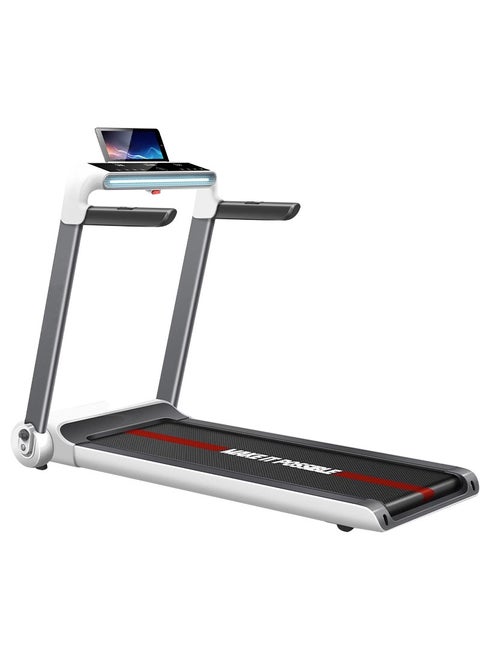 3.0HP 1-15km/h Small Household Indoor Silent Treadmill Walking Machine, Foldable Multifunctional Fitness Equipment, 120kg Load-Bearing