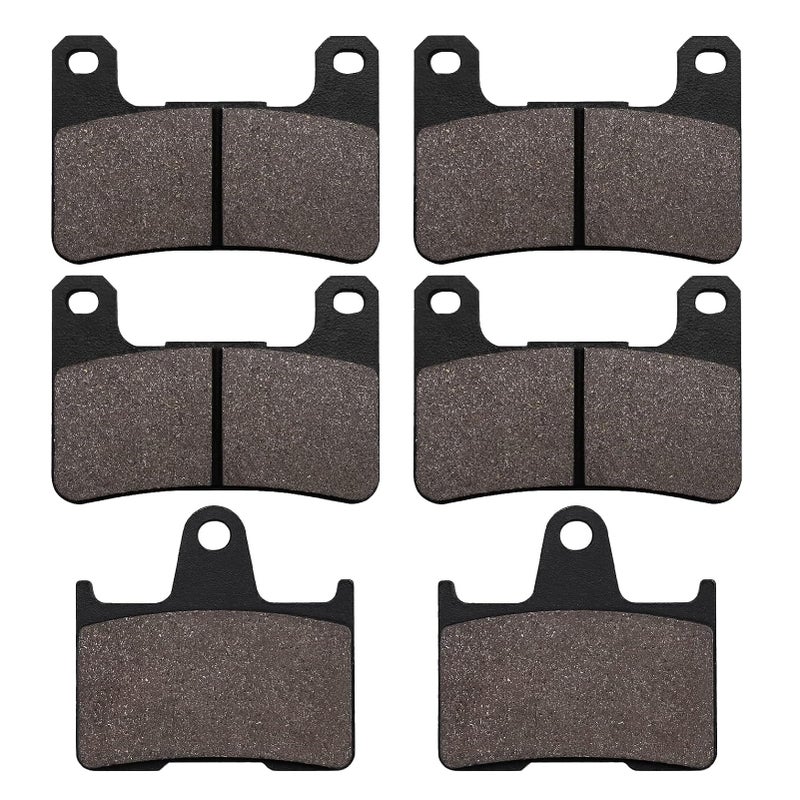 SOLLON Front and Rear Brake Pads for Suzuki GSXR 1000 2004 2005 2006 GSXR 600 2004 2005 GSXR 750 2004 2005