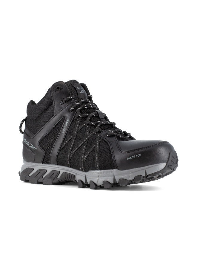 Reebok Work تريل غريب سيفتي | IB3406S3 – أسود/رمادي، حذاء سلامة بمقدمة واسعة مع توسيد DMXRide وراحة MemoryTech وثبات SRC على مختلف الأسطح - Image 3