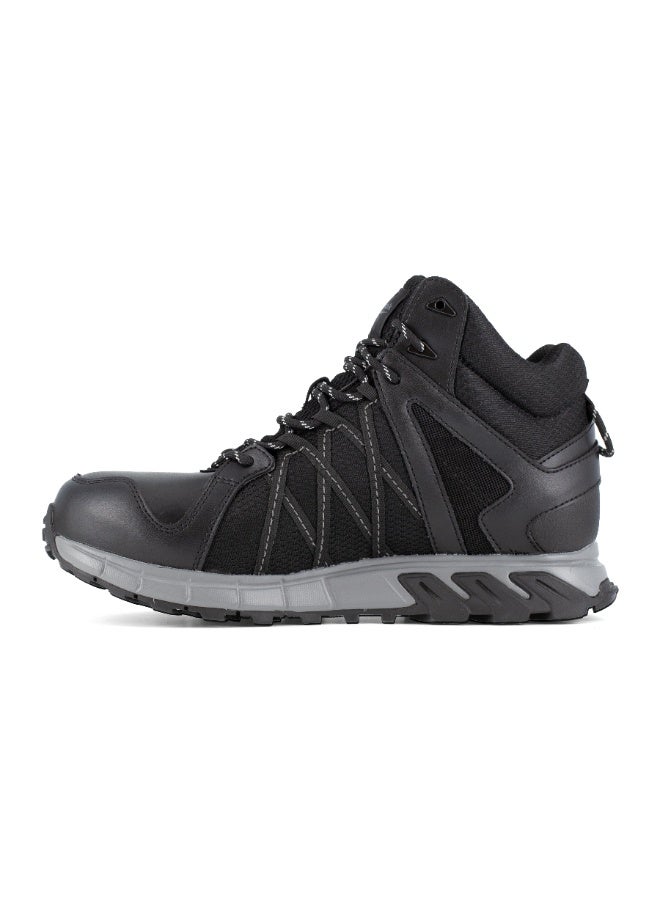 Reebok Work تريل غريب سيفتي | IB3406S3 – أسود/رمادي، حذاء سلامة بمقدمة واسعة مع توسيد DMXRide وراحة MemoryTech وثبات SRC على مختلف الأسطح - Image 1