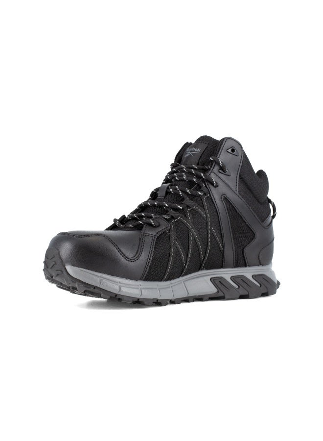Reebok Work تريل غريب سيفتي | IB3406S3 – أسود/رمادي، حذاء سلامة بمقدمة واسعة مع توسيد DMXRide وراحة MemoryTech وثبات SRC على مختلف الأسطح - Image 4