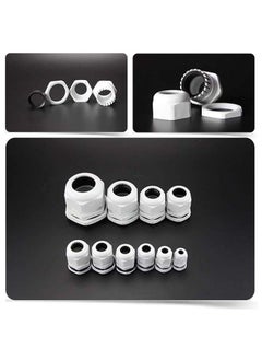 ABBASALI PG Gland White Pack of 5 pcs, Dust Proof Nylon Cable Gland With Locknut Ideal For Junction/connection Boxes Electrical Power, Tele & Data Cables, Instrumentation Control (PG-07)  - Image 1