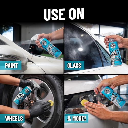 Chemical Guys Complete Clay Kit, Paint Restoration Kit, with Clay Luber 16 oz, 3 Clay Bars, & Microfiber Towel for Cars, Trucks, SUVs, & More - Image 4