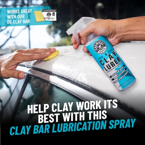 Chemical Guys Complete Clay Kit, Paint Restoration Kit, with Clay Luber 16 oz, 3 Clay Bars, & Microfiber Towel for Cars, Trucks, SUVs, & More - Image 2