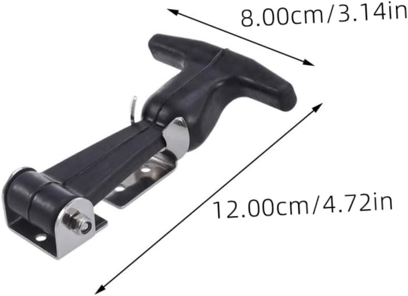 ميكيكيت مقابض سحب من الفولاذ المقاوم للصدأ عالية التحمل للصناديق الأدوية بمقبض مطاطي - Image 3